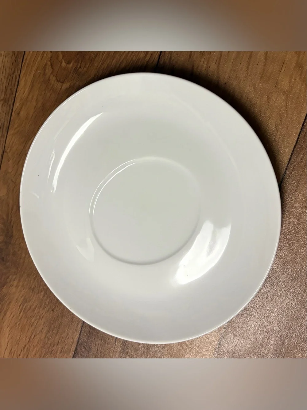 Crate&Barrel White Ceramic Saucer Plate